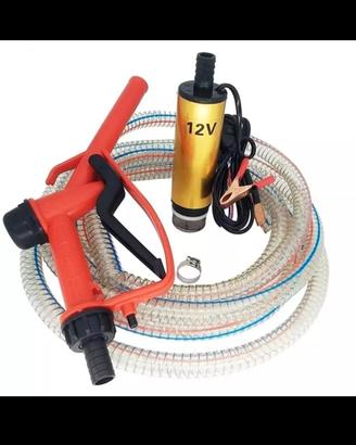 pompa 12v aspira liquidi e carburante gasolio 