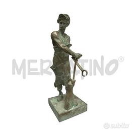 SCULTURA FABBRO BRONZO