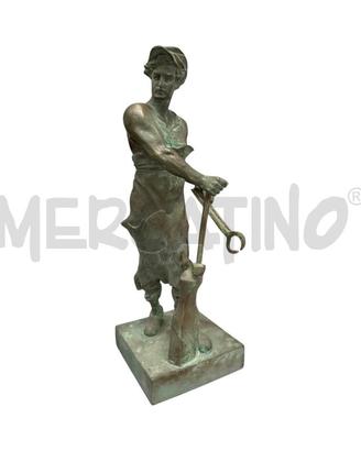 SCULTURA FABBRO BRONZO