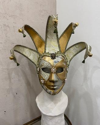 Maschera Giullare d'Oro Veneziana