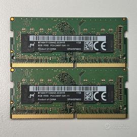 RAM laptop DDR4 SODIMM 2x8 GB 2400MHz - TOT 16GB
