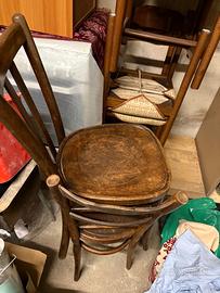 Quattro sedie da cucina e 2 sedie stile bistrot