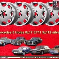 4 pz cerchi Mercedes 8 Holes 8x17 ET11 5x112