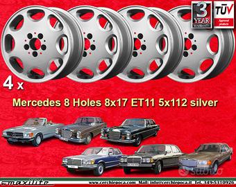 4 pz cerchi Mercedes 8 Holes 8x17 ET11 5x112