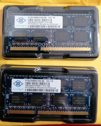 Modulo RAM Nanya 2GB PC3-8500S