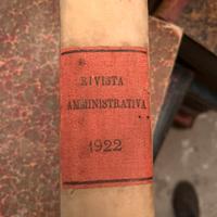 Libri antichi leggi rivista amministrat 1850 1922