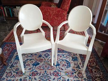Coppia di poltroncine Kartell Luigi XV originali