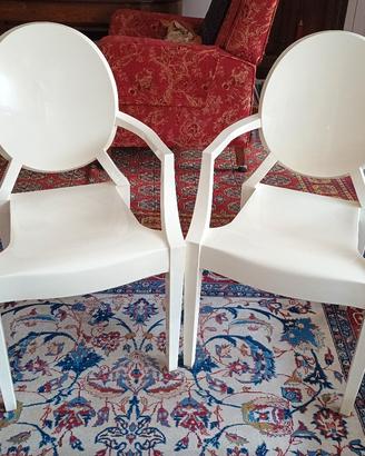 Coppia di poltroncine Kartell Luigi XV originali