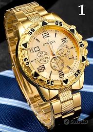 Elegante orologio oro-argento