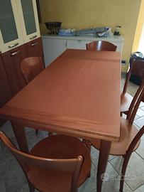 SEI SEDIE +TAVOLO DA CUCINA 