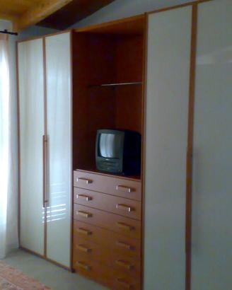 Armadio angolare con cabina