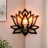 Portacandela Parete Fiori Di Loto-Nuovo-Deco Zen