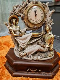Statua Capodimonte con orologio "Del Vecchio" 