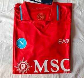 maglia napoli centenario away rossa size M