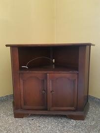 Angoliera TV in legno 