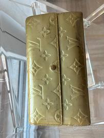 Portafoglio LV mod Sarah originale argento vernice