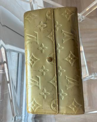 Portafoglio LV mod Sarah originale argento vernice