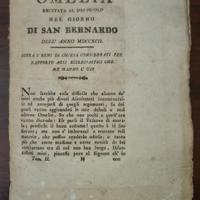 Opuscolo del 1792 Omelia di S.Bernardo