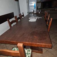 tavolo da taverna 3 metri per  1mt più 10 sedie 