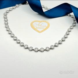 Collana zirconi bianchi Monells Bijoux