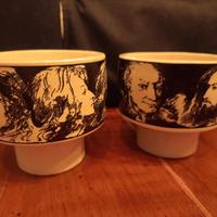2 tazze Pietro annigoni porcellana 