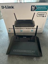 Modem Router D-Link DSL-2750B Wireless N300 ADSL2+