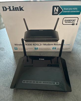 Modem Router D-Link DSL-2750B Wireless N300 ADSL2+