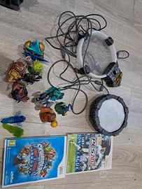 wii 2 giochi pes skailender 8 armi basi gioco play