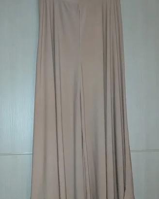 Pantaloni a Palazzo Beige – Taglio Ampio e Fluido