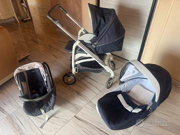 Inglesina Otutto deluxe blu (trio completo)