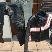 Tute da moto vintage in pelle