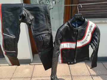 Tute da moto vintage in pelle