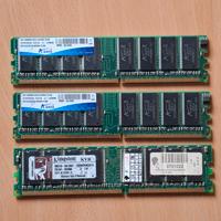 Tre banchi ram DDR400 DIMM