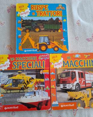 Libri su macchine, ruspe e trattori 