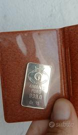 lingotto d'argento puro 