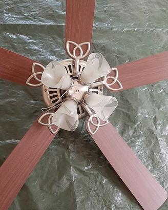 Lampadario con ventilatore 