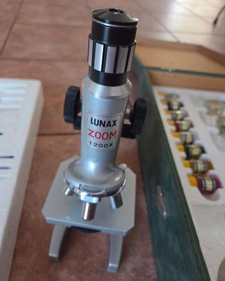 Microscopio Lunax Zoom 1200x anni 80