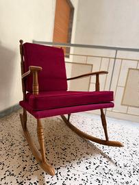 Poltrona a dondolo Vintage