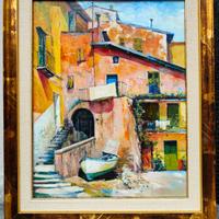 quando dipinto olio su tela 