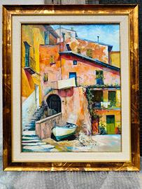 quando dipinto olio su tela 