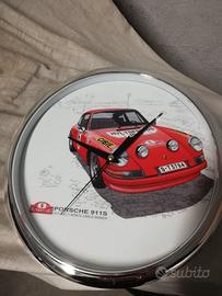 Orologio da parete Porsche 911S storica NUOVO