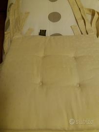 N.6 cuscini quadrati Bossi color cream