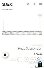 Lampada design hugo Slamp
