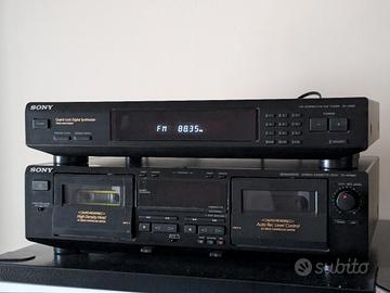doppia piastra Sony e sintonizzatore Sony