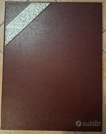 sottomano Ranieri per scrivania pelle/argento