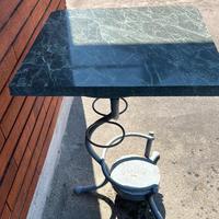 Tavolino Bistrot in Pregiato Marmo Verde