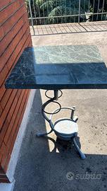 Tavolino Bistrot in Pregiato Marmo Verde