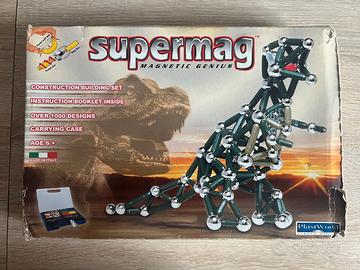 supermag magnetic genius t-rex dinosauro geomag