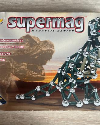 supermag magnetic genius t-rex dinosauro geomag