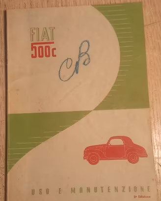 Libretto Fiat topolino 500c originale (F)